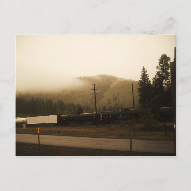 Black Train's a comin' Postcard (Front)