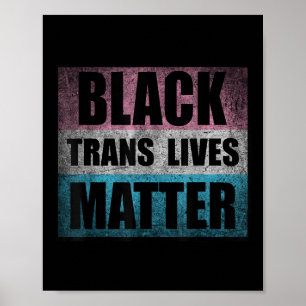 Black Transgender Lives Trans Awareness Activism  Poster