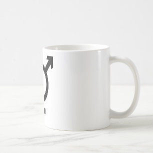 Black Transgender Symbol Coffee Mug