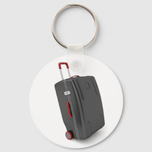 Black travel bag key ring