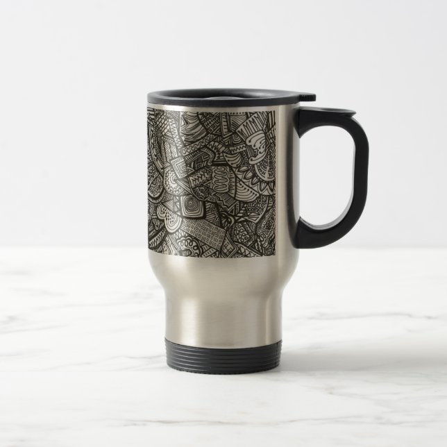 Black Travel Mug (Right)