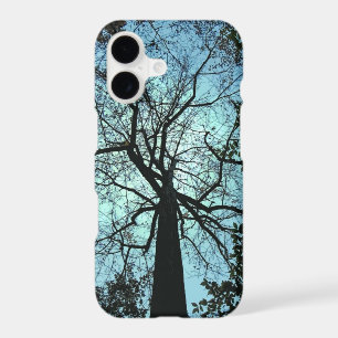 Black Tree Branches Blue Sky iPhone X Case