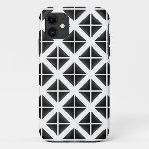 Black Trendy Triangle Pattern Case-Mate iPhone Case