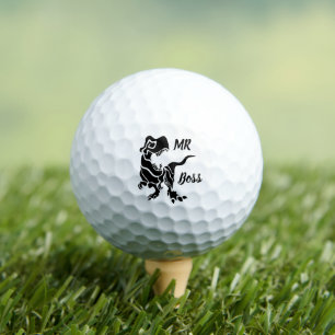 Black Trex the Boss Dino Golf Balls