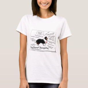 Black tri sheltie T-Shirt