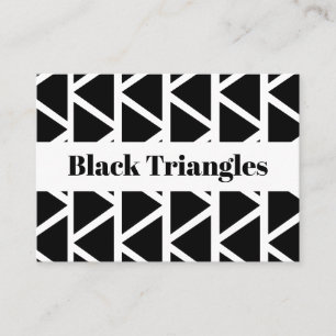 Black Triangle Geometric  Business Card