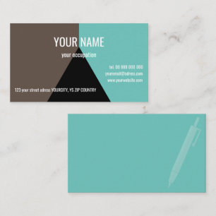 BLACK TRIANGLE Standard, 3.5" x 2.0" Business Card