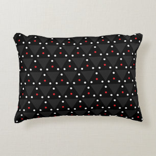 Black Triangle UFO Pattern Modern Abstract Decorative Cushion