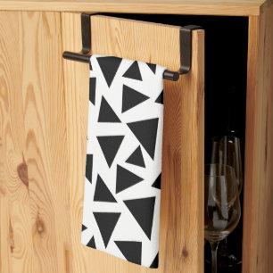 Black Triangles Tea Towel