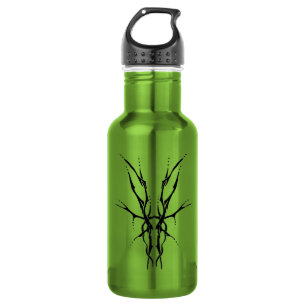 Black Tribal Deer Skull Hunting Design 532 Ml Water Bottle