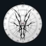 Black Tribal Deer Skull Hunting Design Dartboard<br><div class="desc">Make a bold statement with this unique, intricately detailed Deer Skull Tribal Design. Featuring a striking black and white image, this artwork reimagines the classic hunting trophy with a dark, modern edge. Perfect for deer hunters looking for gear that stands out from the traditional camo, this "scary-cool" tribal aesthetic adds...</div>