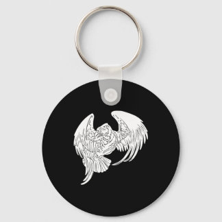 Black Tribal Tattoo Eagle Key Ring