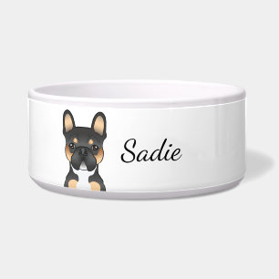 Black Tricolor French Bulldog Frenchie Dog & Name
