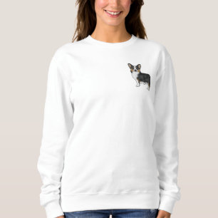 Black Tricolor Pembroke Welsh Corgi Cute Dog Sweatshirt