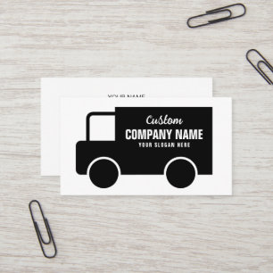Black Truck Logo Business Card Template