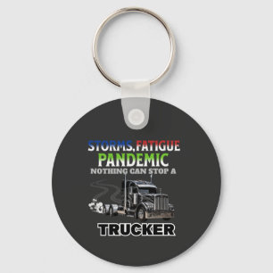 Black Truck Speed Road Strength Unstoppable Driver Key Ring
