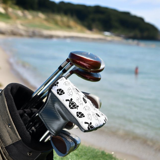 Black Turtle Golf Head Cover (golf putter cover)