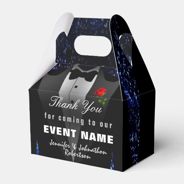 Black Tuxedo Thank You | Gift Box (Front Side)