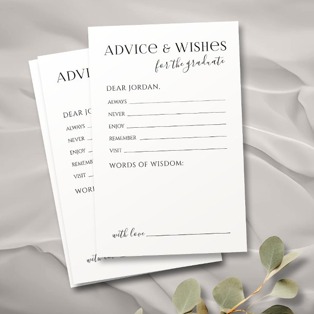 Black Typography Modern Graduate advice & wishes (Black Typography Modern Graduate advice & wishes)