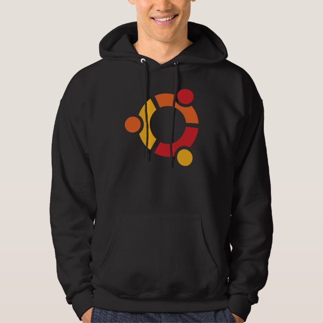 Black Ubuntu Hoodie (Front)