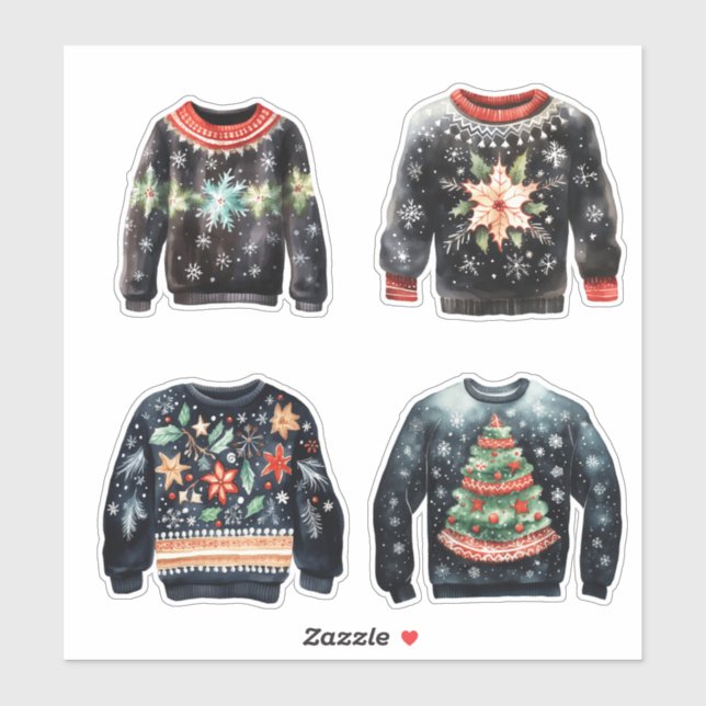 Black Ugly Christmas Sweaters (Sheet)