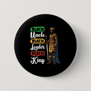 Black Uncle Black Leader Black King American Afric 6 Cm Round Badge