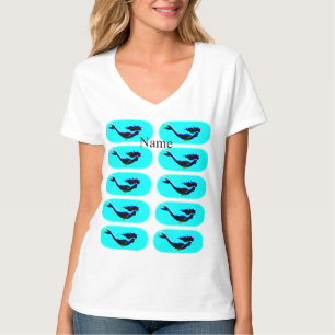 black underwater mermaid T-Shirt