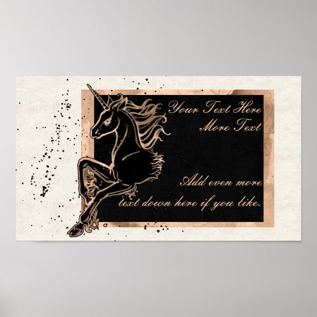 Black Unicorn Poster (Front)