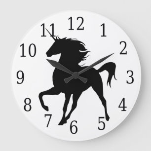 Black Unicorn Silhouette Clock