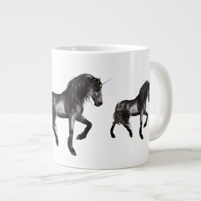 Black Unicorn Speciality Mugs (Front Right)