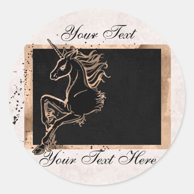 Black Unicorn Stickers (Front)