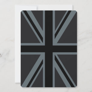 Black Union Jack British Flag Design Customise it