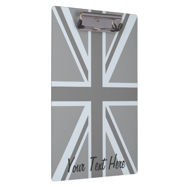 Black Union Jack Flag Design Clipboard (Right)