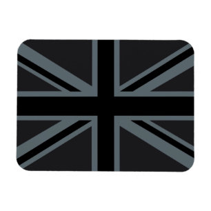 Black Union Jack Flag Design Magnet