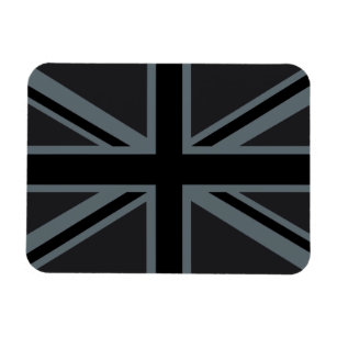 Black Union Jack Flag Design Magnet