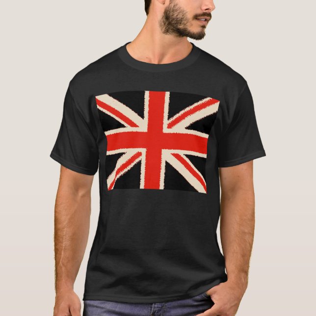 Black Union Jack T-Shirt (Front)