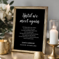 Black Until We Meet Again Celebration Of Life Poem