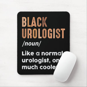 Black Urologist Definition Funny Urology Doctor Mouse Pad