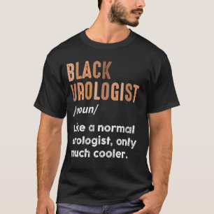 Black Urologist Definition Funny Urology Doctor T-Shirt
