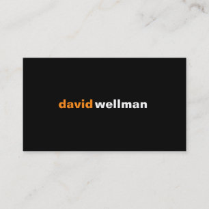 Black v business card