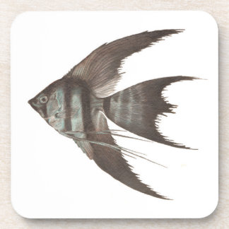 Black Veil Tail Angelfish Set of 6 Coasters
