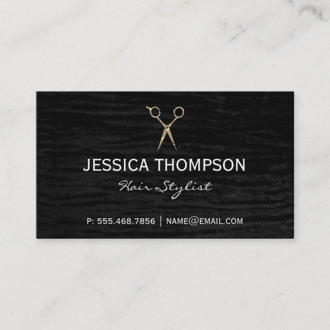 Black Velvet Business Card (Front)