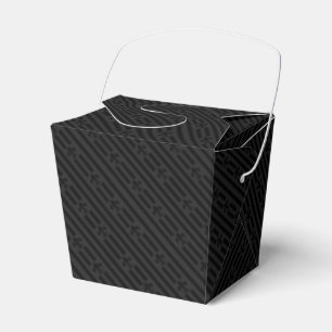 Black Velvet Fleur de Lis Favour Box