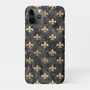 Black Velvet Fleur De Lis Mardi Gras Orleans Case-Mate iPhone Case