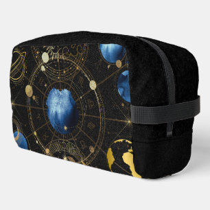 Black Velvet Gold Celestial Astrology Dopp Kit