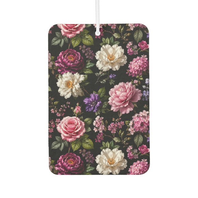 Black Velvet Rose Air Freshener (Front)