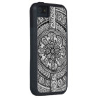 Black Velvet White Damask Dreamcatcher Mandala Art