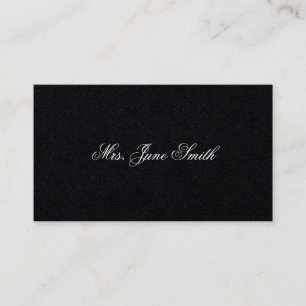 Black Victorian Calling Cards