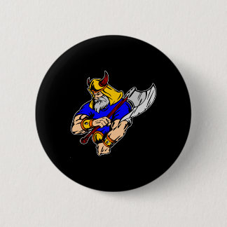 Black Viking Praying 6 Cm Round Badge