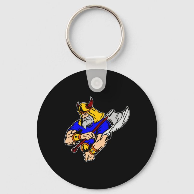 Black Viking Praying Key Ring (Front)